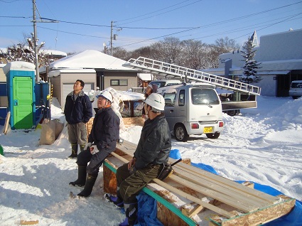  A邸新築工事　2階サッシ取付・板金工事